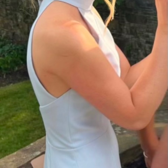 Light Blue Halter Long Dress - Picture 10 of 10